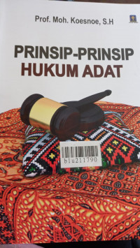 Prinsip-prinsip hukum adat