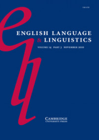 English language and linguistics