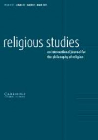 Religious studies : an international journal for the philosophy of religion