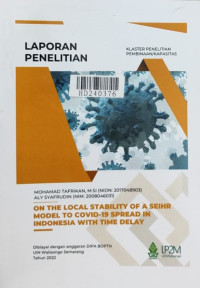 On the local stability of a sheir model to covid-19 spread in Indonesia with time delay
