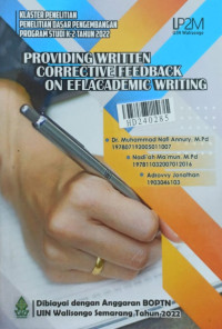Providing written corrective feedback on eflacademic writing