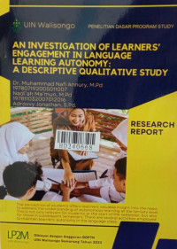 An investigation of learners' engagement in language learning autonomy : a descriptive qualitative study