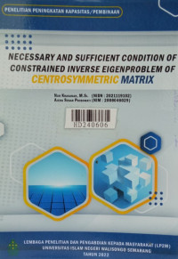 Necessary and sufficient condition of constrained inverse eigenproblem of centrosymmetric matrix