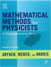 Mathematical methods for physicists : a comprehensive guide, 7th edition