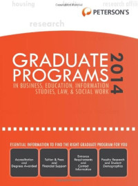 Graduate programs in business, education, information studies, law & social work