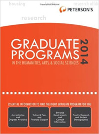 Graduate programs in the humanities, arts, & social sciences 2014
